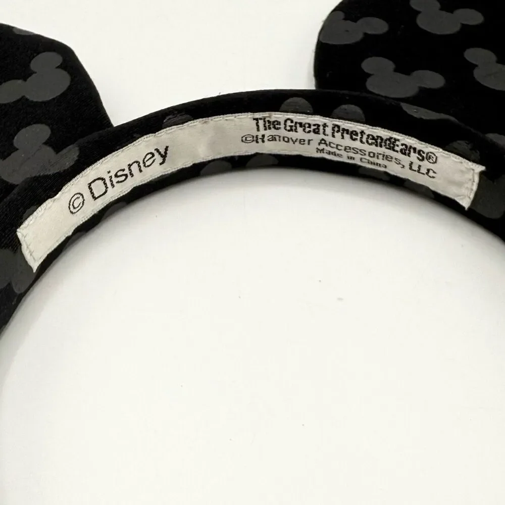 Disney Parks The Great PretendEars Mickey Mouse Printed Black Headband - OSFM